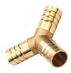 Geeyu ZHaonan- Messingschlauch, Messing Splicer Rohrverschraubung, Y-Form-3-Wege-Schlauchkupplung Kopplungsadapter, 4mm-16mm Copper Stecktülle, Wasserschlaucharmaturen (Color : 8mm)