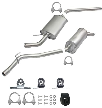 Ferroz Export Ersatz für Auspuffanlage Auspuff ab Kat VW Transporter T4 2.5 TDI Bus Kasten kurz & lang