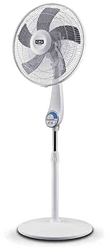 CFG Luce Quadra EV094 QUIET 40 WHITE Ventilador de pie Abanico Silencioso 5 aspas con mando a distancia