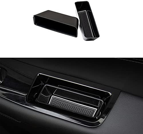 MICROCK Front Door Handle Pocket Organizer Side Storage Box Insert Glove for Ford Edge 2015 2016 2017 2018 2019 2020 2021 2022 2023 2024, 2pcs