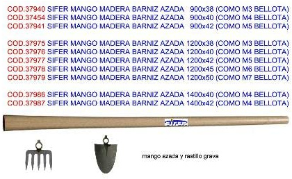 SIFER mango madera barniz azada 1200x50 (como m7 bellota)