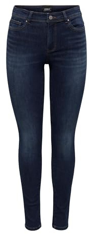 ONLY Damen Jeans 15272480 Dark Blue Denim Xl-32