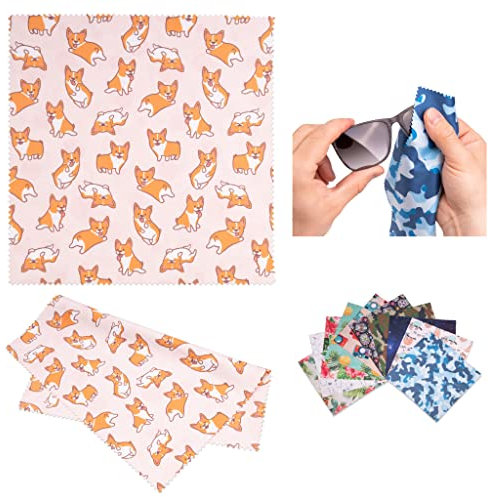 Lens-Aid Mikrofaser Reinigungstuch in schickem Design: Für Kamera, Objektiv, Display und als Brillen-Putztuch (Mikrofasertuch 20x20 cm)