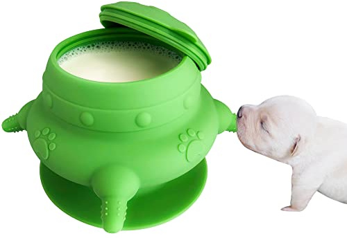 Biberons pour Allaitement, mangeoires à Lait pour Plusieurs Chiots et, Bol à Lait pour Chatons, Vert