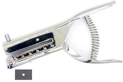 Kucaa 53mm tief erreichen 3mm Runde Kreisloch schwere handgehaltene Einzellochstanze für PVC-Karten ID-Karten Ausweisfotos(3mm-Groot)