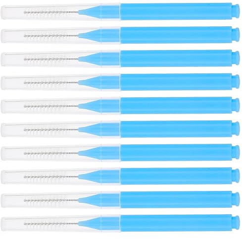 Lurrose 2 Boxes Shower Head Cleaning Brush Small Hole Cleaner Anti-clogging Shower Hole Cleaner Clog Cleaning Tools for Home Bathroom Accessories Blue
