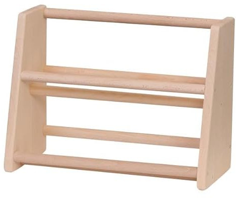 Holzspielzeug Peitz Buchstütze aus Holz | Stufen-Regal in 2 Höhen | Passend für Kaufmannsladen & Bücherpräsentation
