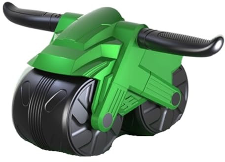 Bauchroller Bauchtrainer Bauchmuskel-Fitness-Rad, Automatische Rückfederung, Gleitrolle, Trainingsrad Für Anfänger Bauchmuskeltrainer(Grün)