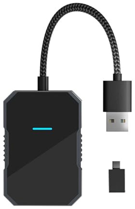 Yusat Kabelloser Carplay-Adapter, Kabelloser Android-Auto-Adapter, Stabile Verbindung, Plug-and-Play-Auto-Wireless-Konverter
