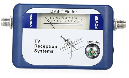 Receptor de satélite Buscador de antena de TV Digital DVB-T, medidor de señal terrestre aérea, puntero, s de receptor de satélite de TV para Antenas de Sistemas de Recepción Remota