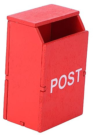 DIYEAH Mini Muebles Para Minicasas Buzón Decorativo Decoración Hogar Accesorio Artístico