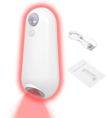 Lámpara de baño genérica con detector de movimiento | lámpara de detección de movimiento | 8 colores ajustables USB recargable para cuarto de baño dormitorio bebé escalera armario y zona para