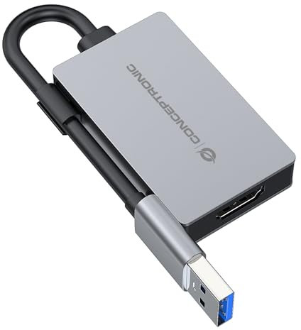 Conceptronic ABBY22G USB-zu-HDMI-1.4-Adapter, 1080P 60Hz, 1080P 60Hz, 3.2 Gen 1 (3.1 Gen 1), USB Typ (ABBY22G)