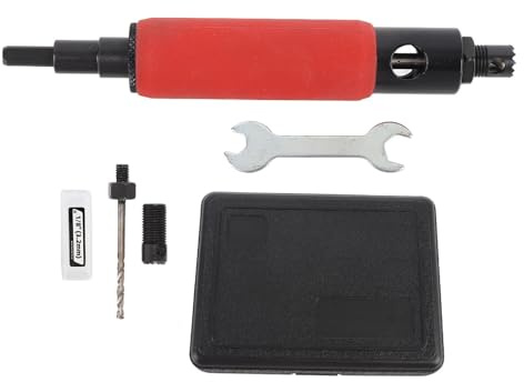 EVTSCAN Rivets Drill Remover Efficient 1/8in Rivet Removal Kit for 1/4in Electric Drill
