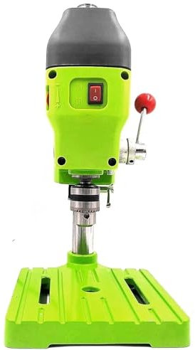 YQVEOT Trapano a Colonna da Banco, Trapano da banco Mini 480W Trapano da banco Elettrico Industriale Multifunzionale Macchina for la Fabbricazione di Metalli Mandrino for Trapano da 1-10 mm