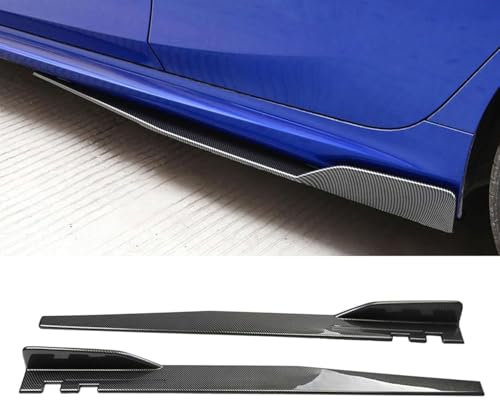 Lsumfpzirga Auto Seitenschweller für Audi A5 Cabriolet 8F7 2011 2012 2013 2014 2015 2016, Seitentrittleistenpedale Anti Crash Kratzfest Seitenrock Flügel Winglet Diffusor Zubehör,Carbon Fiber