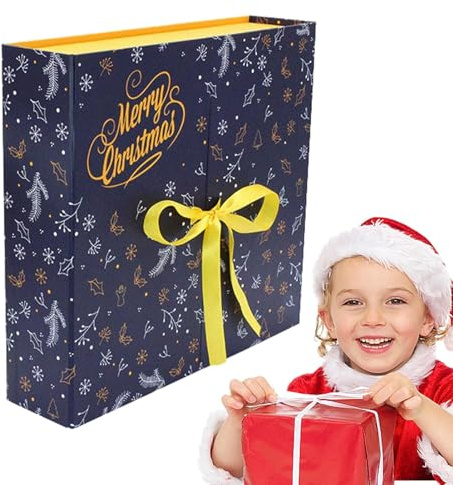 Calendario 'avvento, 24 giorni di sorprese Casella vuota di Natale, calendario di avventura ripieno riutilizzabile, scatole di Natale per bambini e adulti