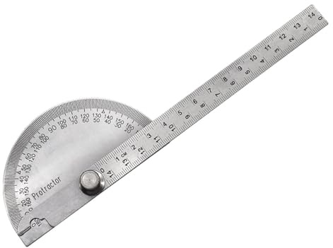 Détecteur d'angle de rapporteur - Rapporteur d'angle en acier inoxydable | Rapporteur de mathématiques, outil de recherche de règle pour le travail du bois pour la construction