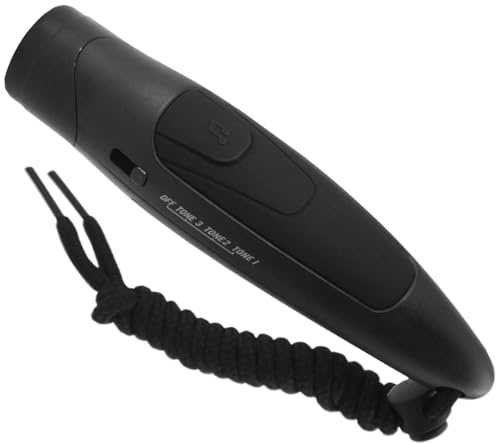 QINYUNE Electronic Whistle,3-Tone Dog Whistles for Recall & Sports, Tin Whistle with Lanyard, Loud 125dB, Hygienic, Ideal for Referees, Coaches, P.E. Teachers, Camping, and Pet Training