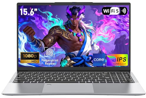 CHIFUYOU Ordinateur Portable 15,6 Pouces Gaming 16 Go RAM 1To SSD, processeur i3-1025G1 jusqu'à 3,4 GHz, Clavier rétroéclairé, boîtier métallique, déverrouillage par Empreinte Digitale