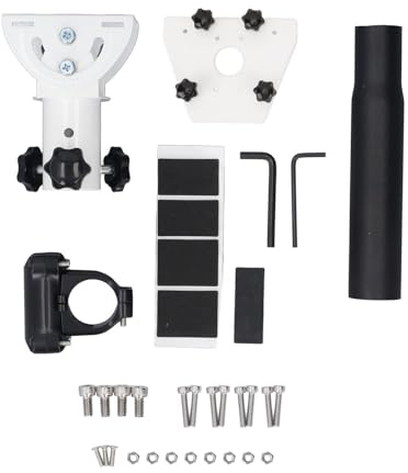 Kit di installazione satellitare satellitare per tetto satellitare con rotazione di 360 gradi, inclinazione di 160 gradi, regolabile, in acciaio inox, per antenna di generazione 3, camper, barca