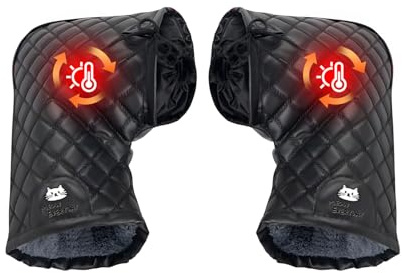 Fahrrad Lenkermuffe Winddicht Wasserdicht Fleece Gefütterte Wärmer