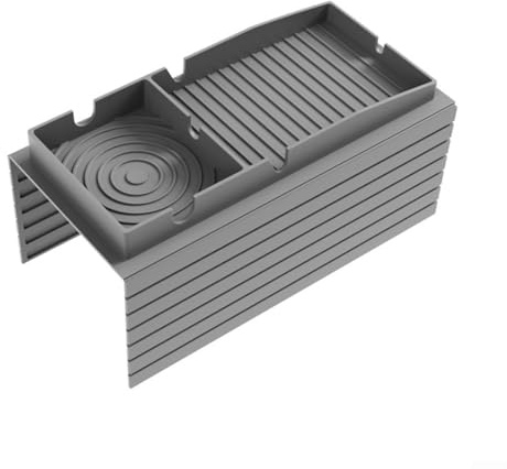 Qualoramall Portavasos de silicona para sofá, bandeja antideslizante para reposabrazos, a prueba de polvo, organizador de almacenamiento de bebidas con soporte para teléfono para control remoto