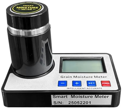 Getreide-Feuchtigkeitsmesser, 19 Arten Smart Getreide Feuchtigkeit Meter 8% ~ 30% Weizen Sojabohnen Reis Erdnüsse Kaffeebohnen Mandeln Getreide Feuchtigkeit Tester