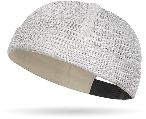 Generico Cappellino Estivo da Uomo Senza Visiera in Rete, Traspirante, con Maglia Larga, Regolabile e Ultra rinfrescante