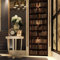 Sticker Porte Trompe l'oeil Effect 3D pour Décoration Mur Salon Cuisine Chambre Salle de Bain Papier Peint 77X200cm (Bibliothèque Sombre)