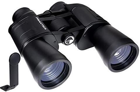 Praktica Falcon - Binocolo a prisma Porro 7 x 50 mm con adattatore per treppiede, lenti completamente rivestite, struttura robusta, telaio in alluminio, bird watching, vela, escursionismo, visite