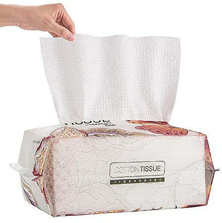 OUGEER 70 Stück/Packung Einweg-Reinigungstuch Gesichtshandtuch, Vliesstoff, Einweg-Wischer, Waschlappen, Make-up-Gesichts-Pads, Einweg-Schönheitshandtücher, verdickte Version