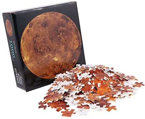 Toyvian Jigsaw Puzzle Toys for Boys and Girls Solar System Puzzle Intelligence Decompression Toy Creative Planets Board Educational Game for Family