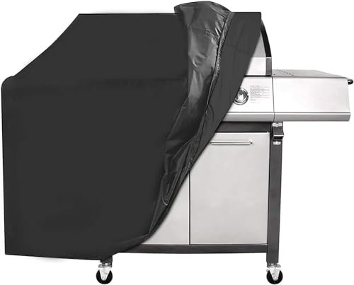 BBQ Cover-Grill Cover, Barbecue Cover Waterproof 420D Heavy Duty Oxford Fabric,BBQ Outdoor Gas Grill Cover Waterproof,Rip-Proof,Dust-proof Anti-UV for Weber, Brinkmann(145x61x117cm)