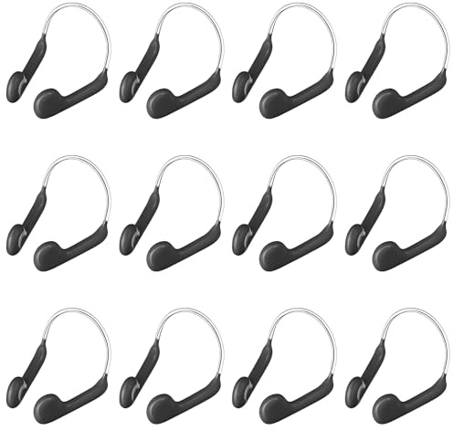 Forreen Pinzas para la Nariz, 12 Piezas Pinza de Nariz para Natación Unisex Impermeable Silicona Clip de Nariz Retenedor Fiablepara Pinzas Nariz Natacion para Nadadores de Ocio (Sin Caja-Gris Oscuro)