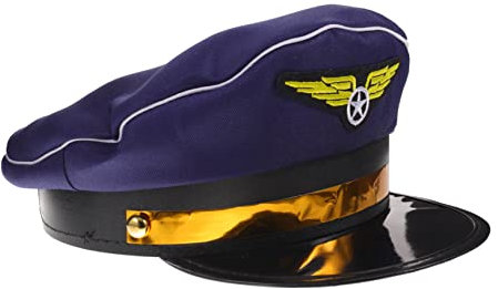 DEARMAMY Flugbegleitermütze Stewardmütze Cosplay-kostümdekor Stewardessenmütze Stewardkappen Flugbegleiterkappen Für Decor Airline-mottopartys Halloween Anlässe