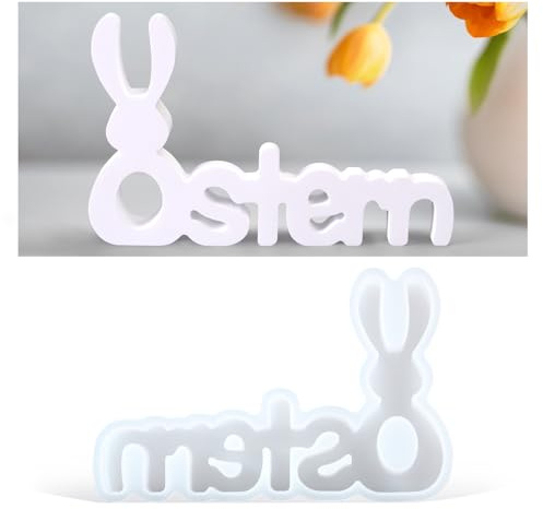 Silikonformen Gießformen Ostern, Hasen Silikonform Ostern Frühling Silikon Gießformen Giessform Silikon für DIY Ostern Osterdeko
