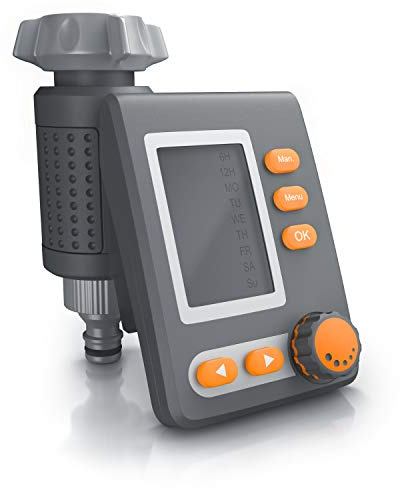Programmateur d’arrosage, Minuterie d'arrosage Automatique, Arrosage Automatique pour Jardin, Irrigation Automatique, Irrigation cyclique Toutes Les 6h / 12h / par Jour, de 1 à 240 Minutes