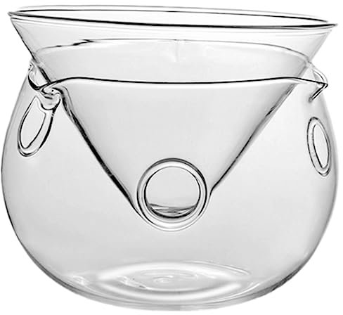 Mikinona Cuenco De Vidrio Transparente Con Hielo Seco Para Ensalada y Postre Para Cócteles y Salsas Heladas Decorativo y Original Para Cocina