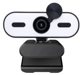 AIRYSSFU Webcam, Mini webcam 2K HD for PC portatile, webcam USB automatica a 30 FPS con microfono antirumore e copertura for la privacy