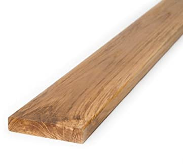 Terrassbrädor av teak från BioMaderas®, bredd 95 mm, tjocklek 19 mm (längd: 160 cm)
