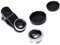 Hemobllo Phone Camera Lens - 3 in 1 Phone Camera Lens Kit 0.67X Wide Angle Lens Macro Lens 180 Degree Fisheye Lens Universal Clip On Phone Lens Kit for Most Smartphones (Silver)