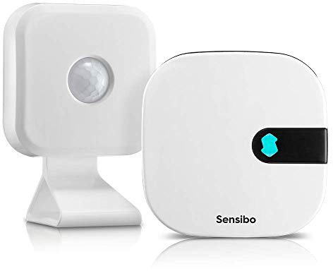 Sensibo Air & Room Sensor Bundle - Energy Efficient Room AC Monitor to Sense Room Activity, Auto On/Off Energy Saver. Google, Alexa, Apple HomeKit & Siri Ready. Works with Any RC Air Conditioner.