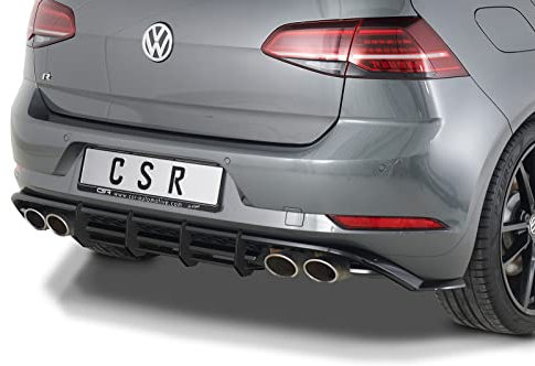 Racing Diffusor/Heckansatz Kompatibel mit/Ersatz für VW Golf 7 (Typ AU) R HA313-L