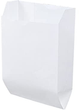 100 Stück Mini Kraftpapiertüten, Kraft Umschlag Klein Kraftpapiertüten Mini Papiertüten Flachbeutel Geschenktüten Papier für Schmuck Samentüten Candy Tüten Butterbrottüten-Weiß-13x7x22cm