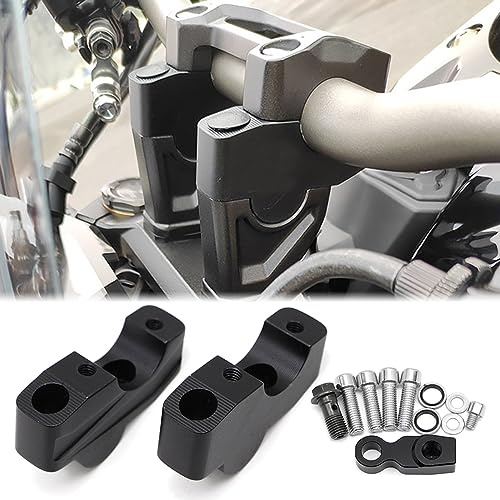 Dreamseek 2Pcs Handlebar Risers Backward Clamp for Honda CB650R CB1000R 2018-2023 Move Back Motorcycle Handle Bar Clamp Mount Adapter