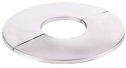 Piastra di rosette tonda divisa in acciaio inox, flangia divisa a parete per tubi con diametro 24/28/35/42/51 mm, accessori per il bagno, piastra di copertura del rubinetto