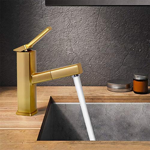 Water Taps,Faucet Washbasin Brushed Removable Faucet Hot and Cold Sink Faucet with Hand Shower Shower Head Mixer Taps