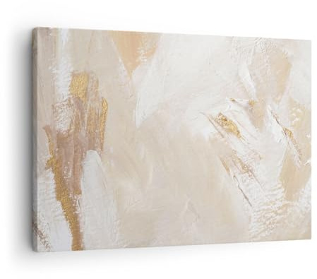 ARTTOR Tableau sur Toile Décoratif 70x50 cm Abstrait Pastel - 5371 | Brillant Élément Minimalist Impression sur Toile Décoration Murale Art Mural Toile Imprimée Salon Chambre Cuisine ARTTOR