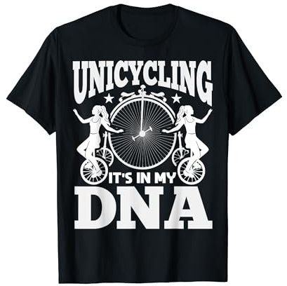 Einrad Fahrrad Lustiges Training Lernen Radfahren T-Shirt
